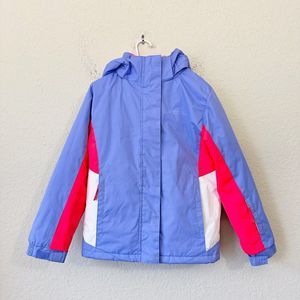 MOUNTAIN WAREHOUSE Girls Hooded Full-Zip Insulated Ski Jacket Multicolor